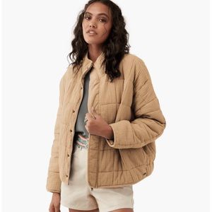 O’Neil Mabeline Quilted Jacket khaki